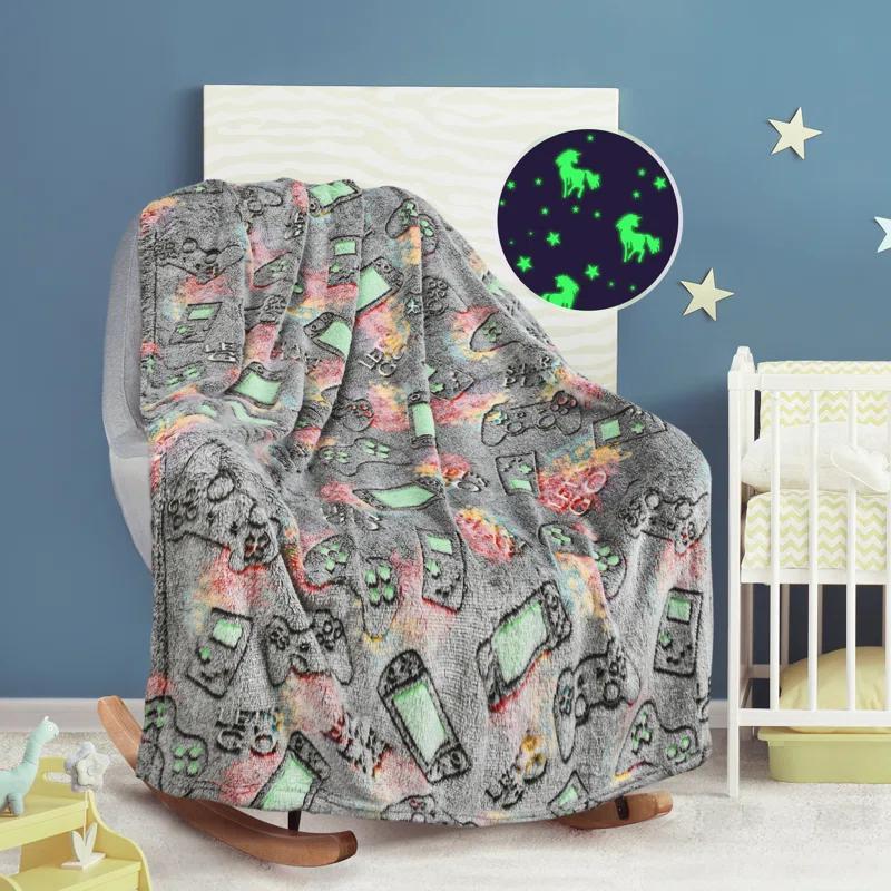 Catalonia Catalonia Glow in The Dark Throw Blanket for Kids