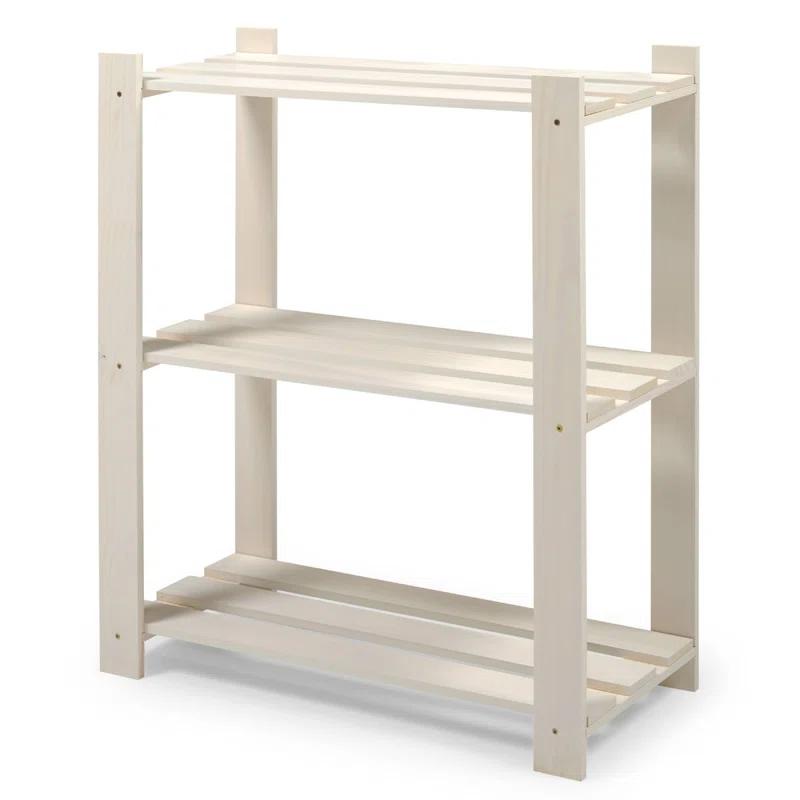 Utility 29.53'' W Solid Wood Shelving Unit