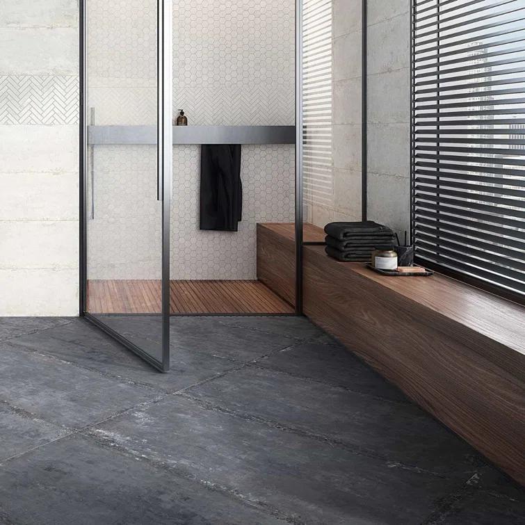 Mantis 10.03 in. x 10.62 in. Herringbone Matte Porcelain Floor & Wall Mosaic Tile (0.75 Sq.Ft./Each)