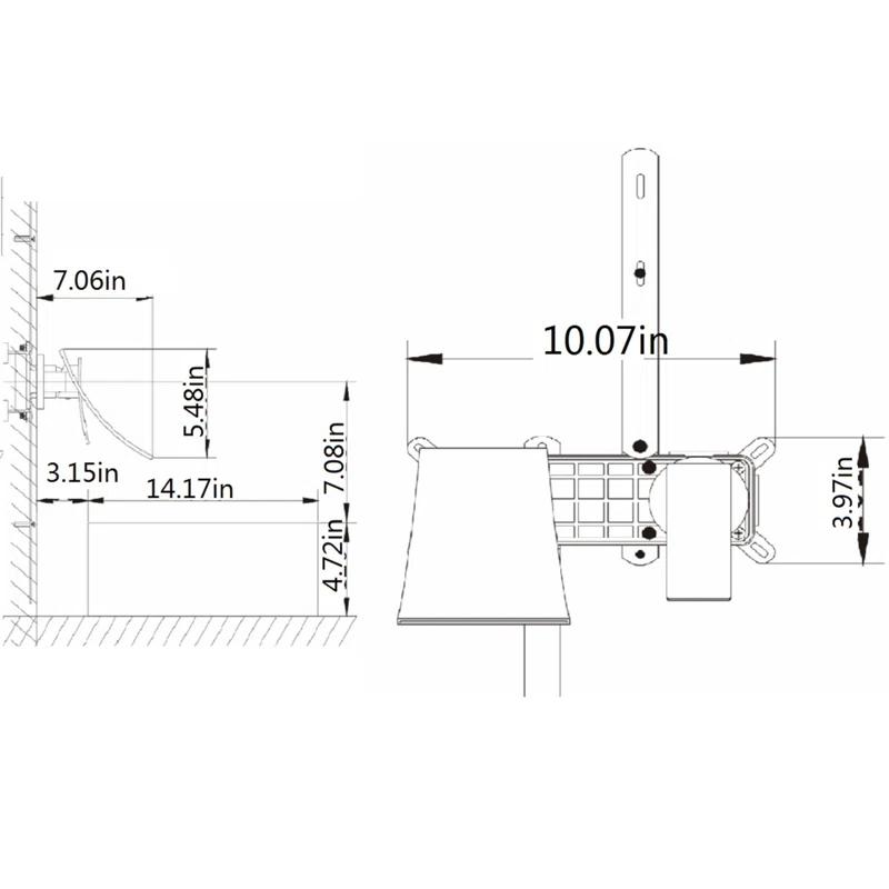 Tryimagine Wall Mount Widespread Bathroom Faucet CCNPPcc-TH-9008YH