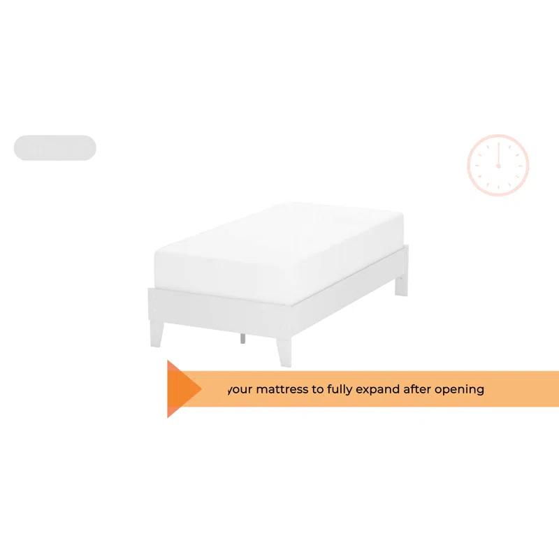 Signature Design By Ashley Chime 10 Inch Hybrid Twin Mattress In A Box White & Reviews | Wayfair