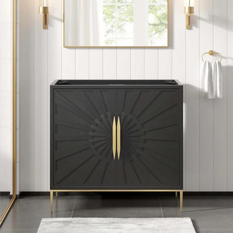 Modway Modway 35" Single Bathroom Vanity Base Only in Black