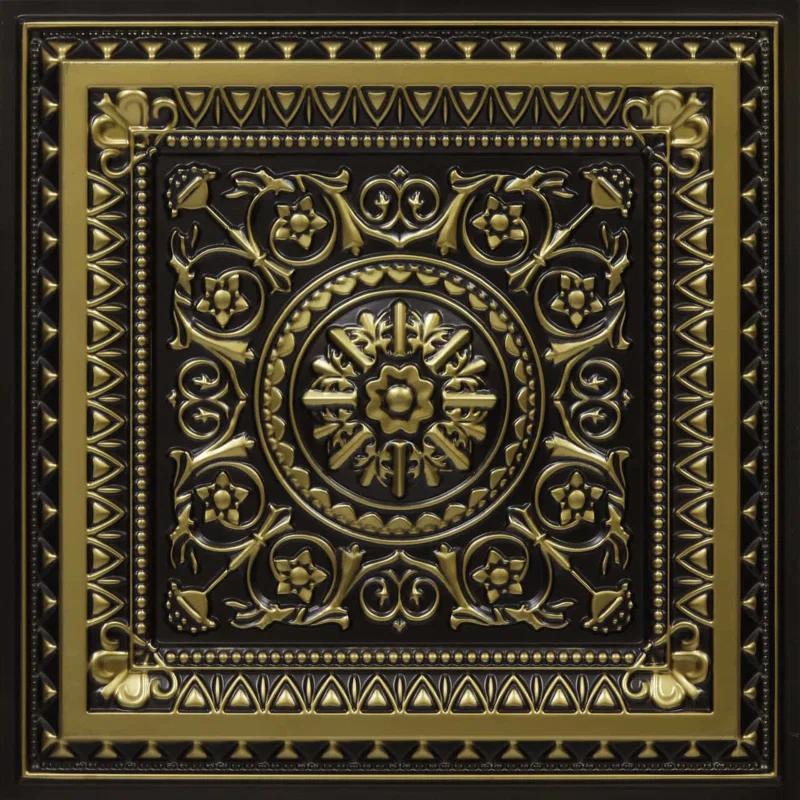 FromPlainToBeautifulInHours La Scala Drop-in or Glue-up PVC Ceiling Tile (Set of 50)