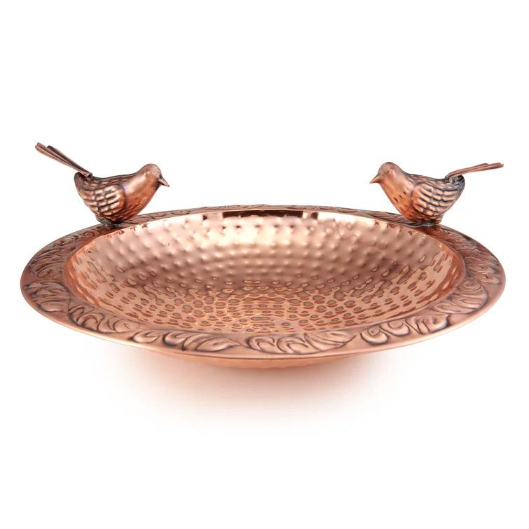 House of Hampton® Dowski Copper Single Tier Birdbath