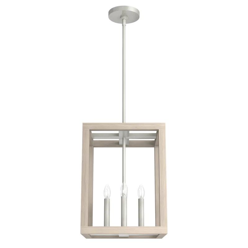 Hunter Fan Squire Manor 4 - Light Lantern Rectangle Chandelier