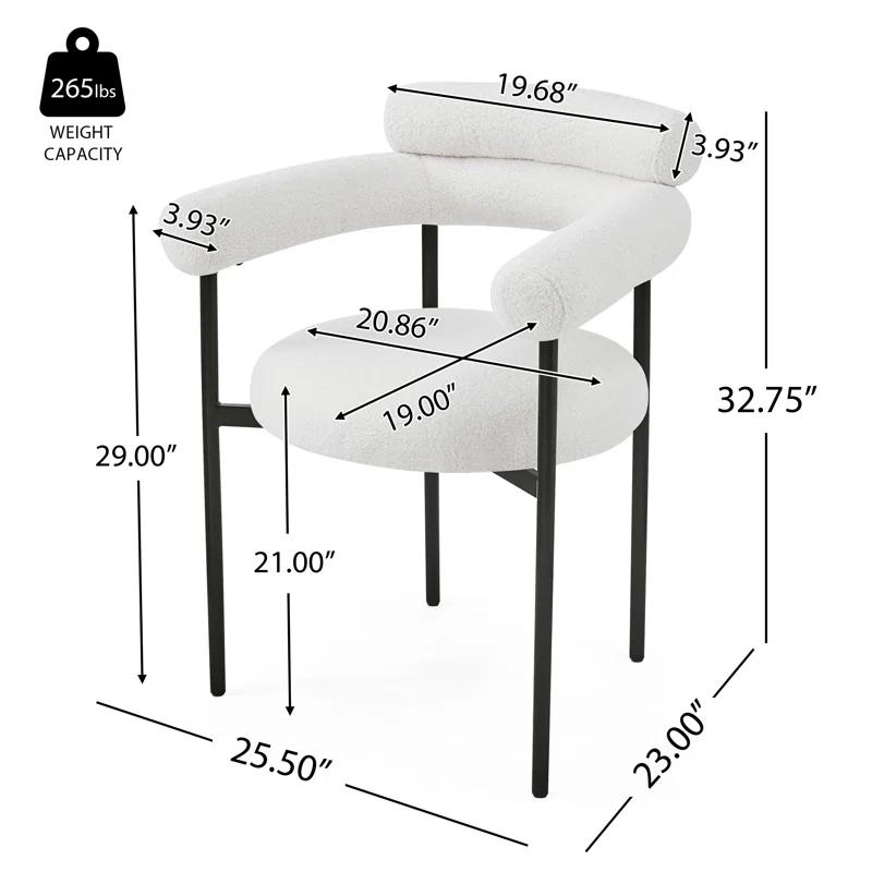 Christopher Knight Home Rylan Upholstered Armchair Dining Chairs