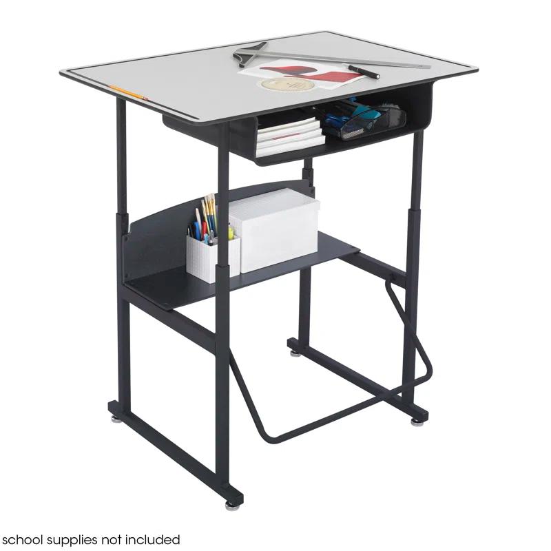 Safco Products Company AlphaBetter® Metal Adjustable Height Open Front Desk & Reviews | Wayfair