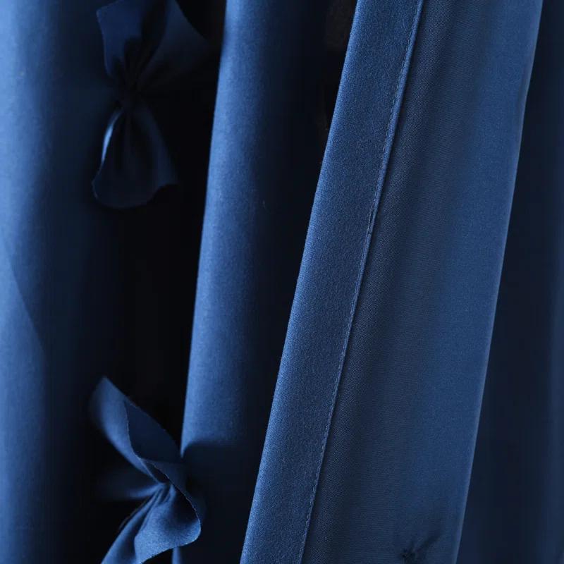Lush Decor Riley Polyester Semi Sheer Curtain Single Panel