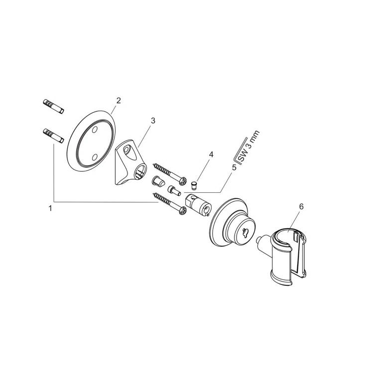AXOR AXOR Montreux Handshower Holder 16325820
