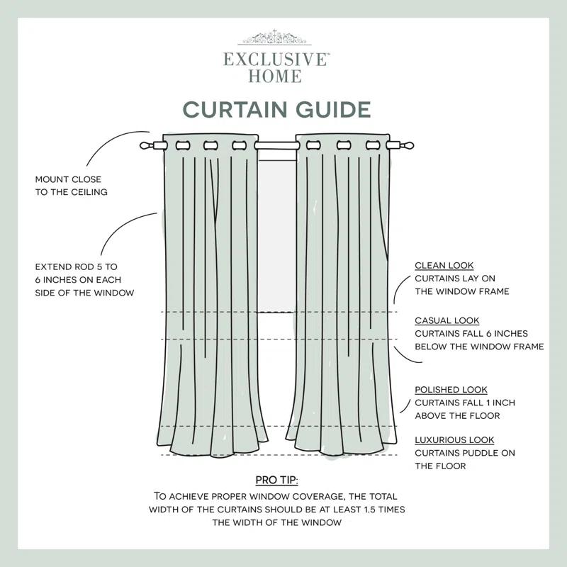 Amalgamated Textiles Polyester Curtain Pair
