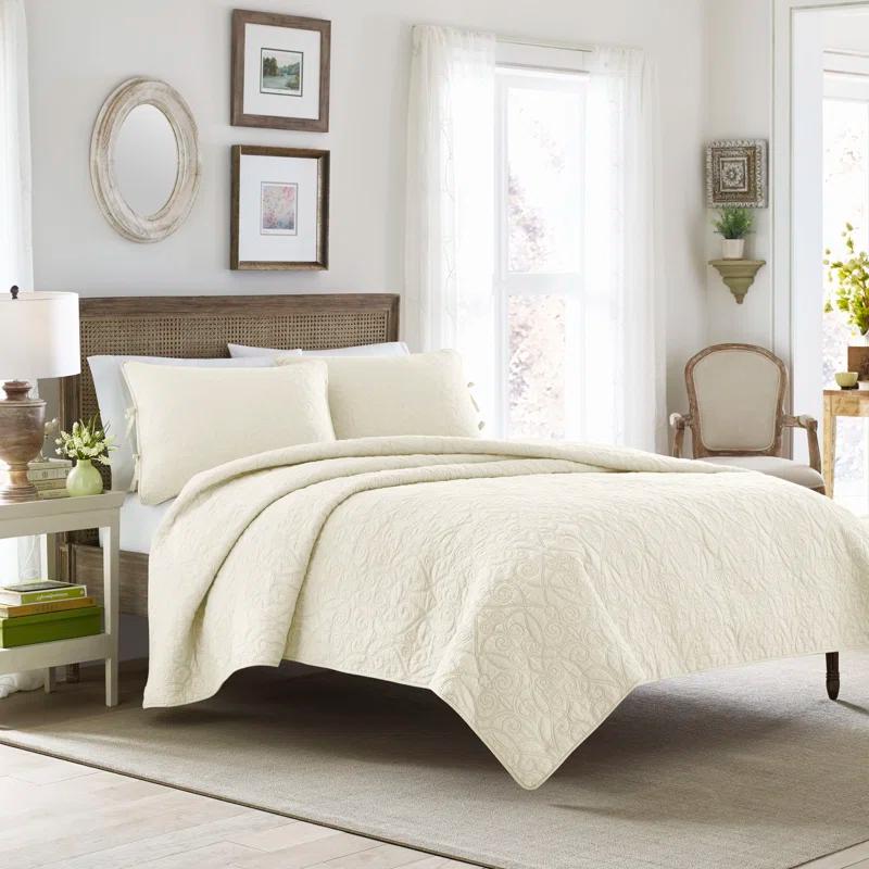 Laura Ashley Laura Ashley Felicity Cotton Reversible Quilt Set