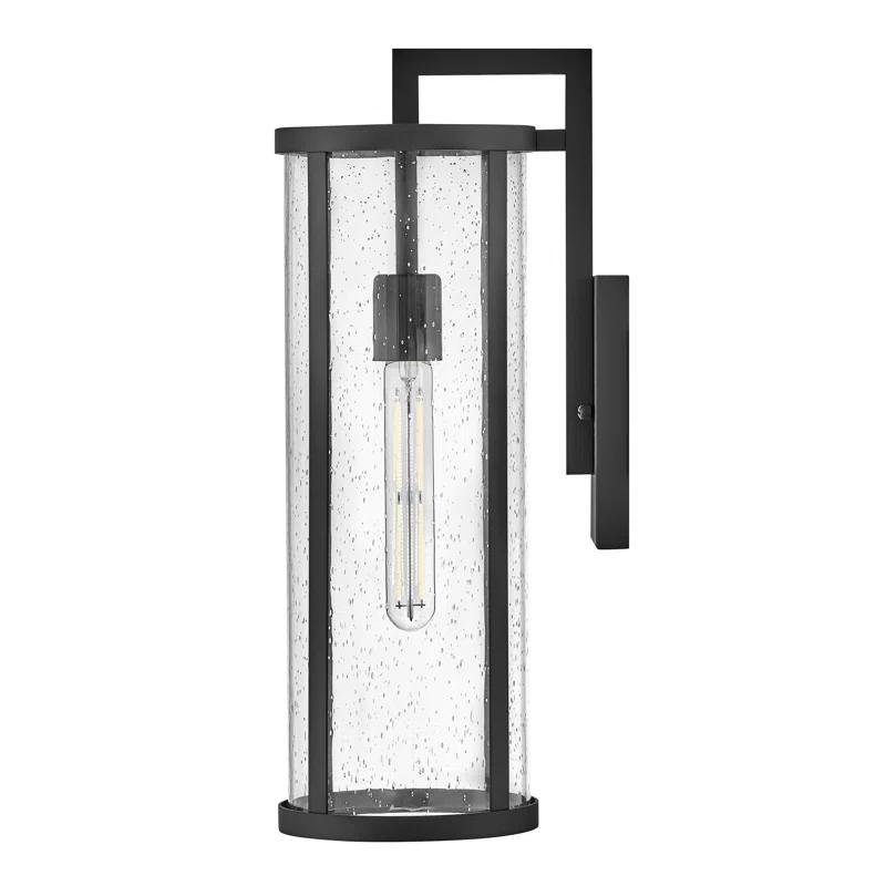 Iriye Single Light Cylinder Outdoor Aluminum Wall Light