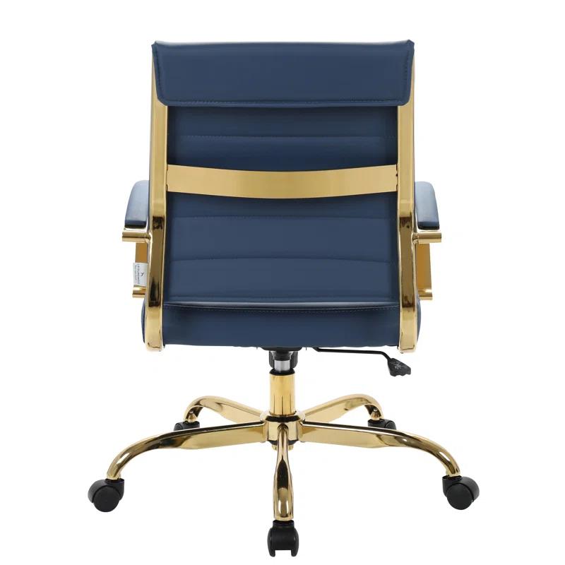 Everly Quinn Naudain Leather Office Conference Chair Modern Executive Meeting Room Chairs