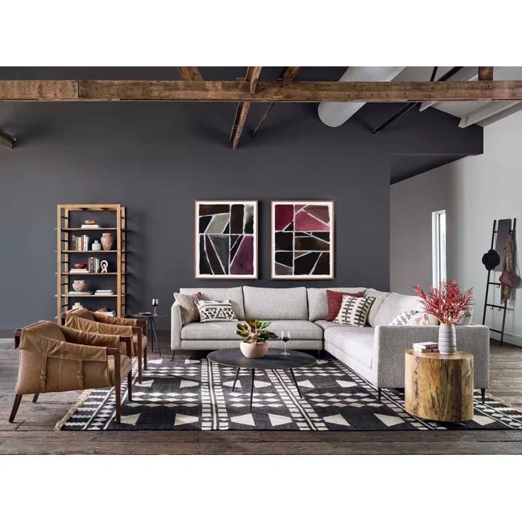 Element Collection 18" Round Black Iron Tripod End Table
