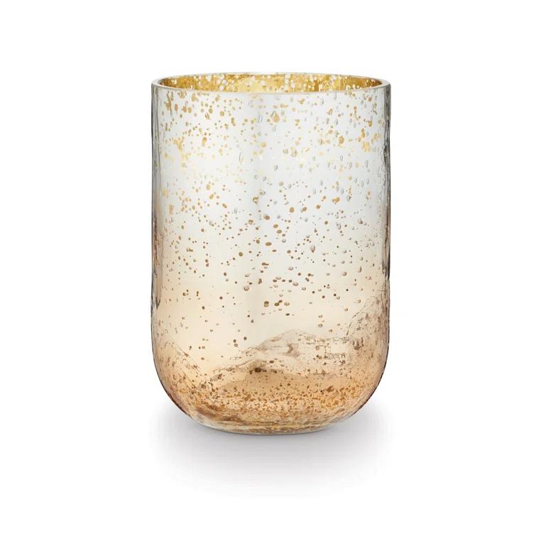 ILLUME Noble Holiday Balsam & Cedar Large Crackle Glass Candle