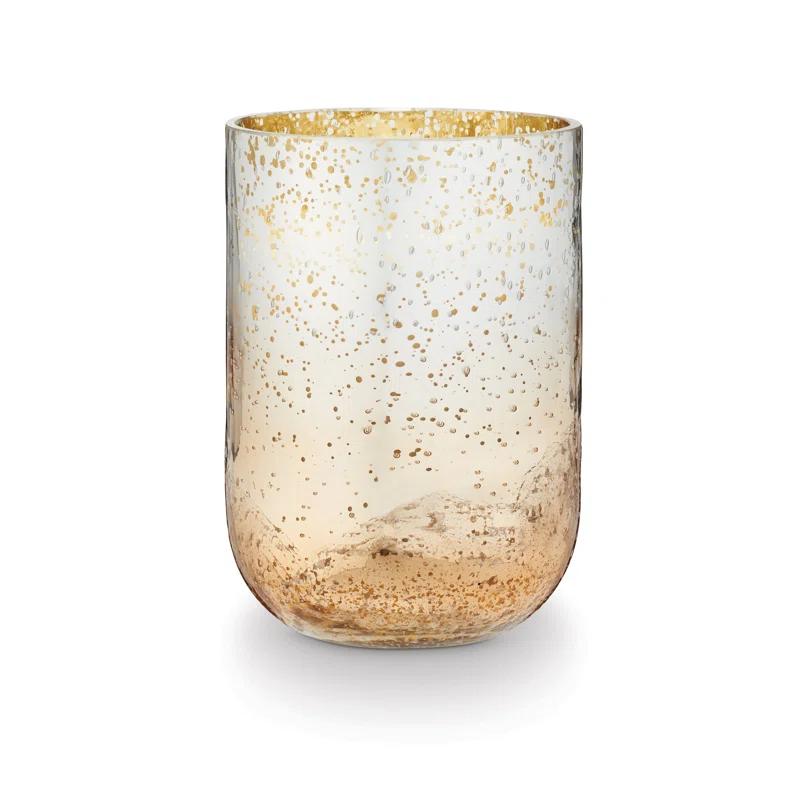 ILLUME Noble Holiday Balsam & Cedar Large Crackle Glass Candle