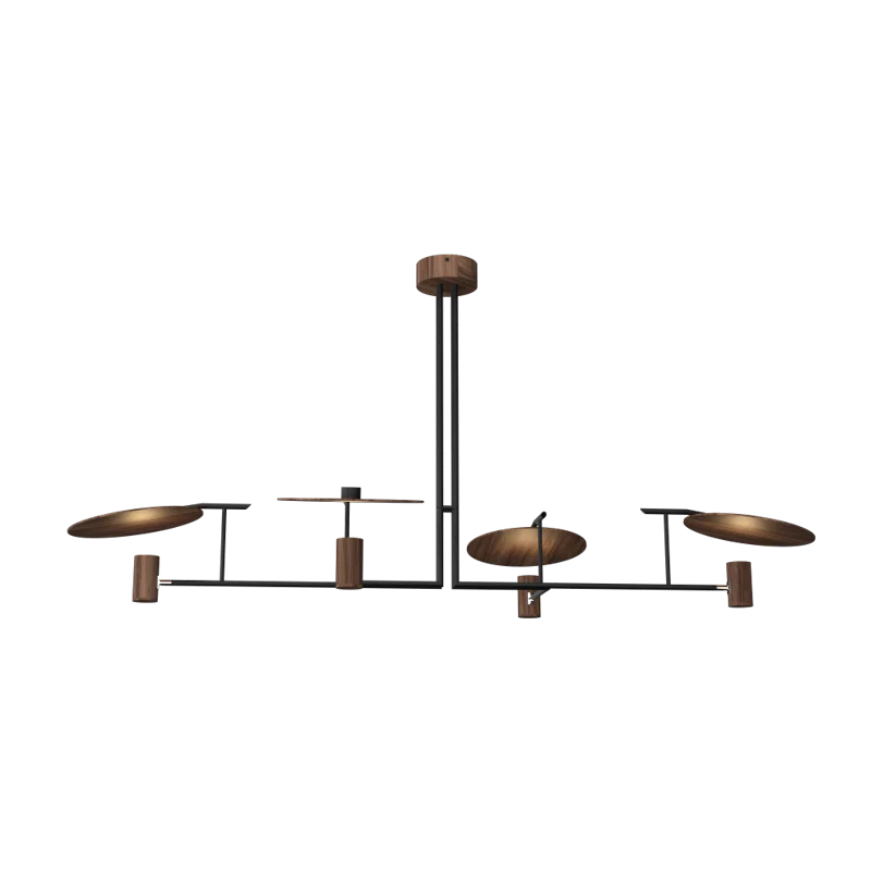 Accord Lighting 4 - Light Wood Classic / Traditional Chandelier