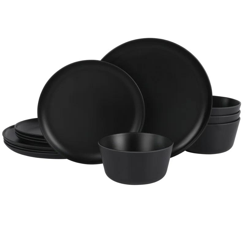 Gibson Home Gibson Home Fairhope 12 Piece Melamine Dinnerware Set