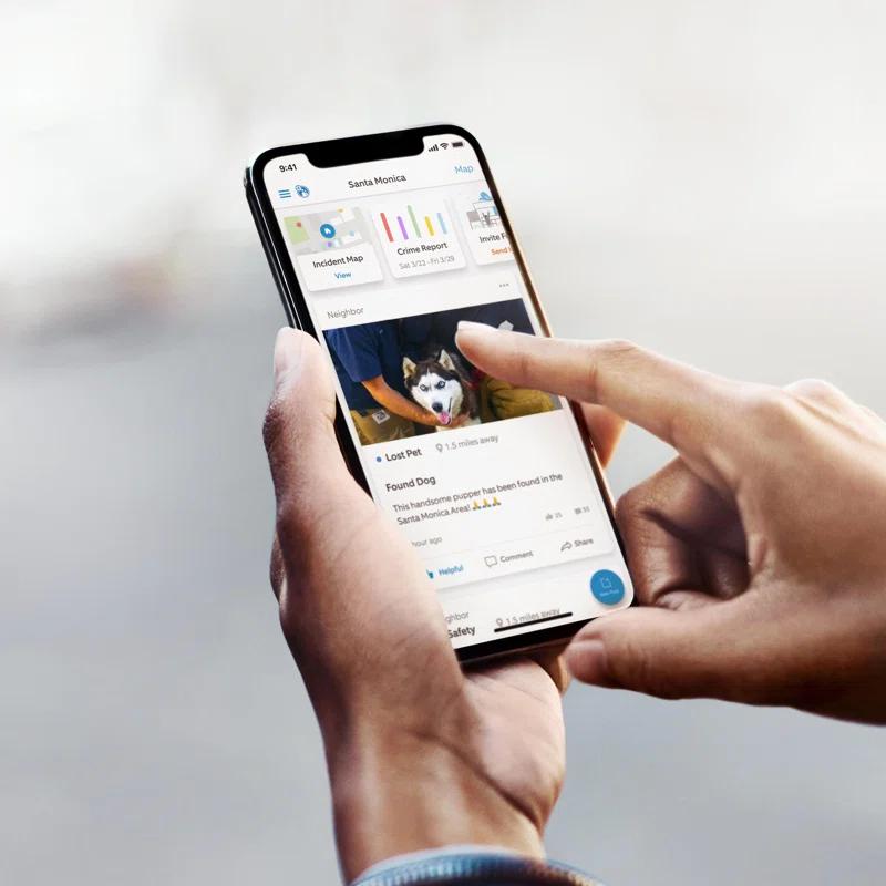 Ring Satin Nickel Wireless Push Button Doorbell