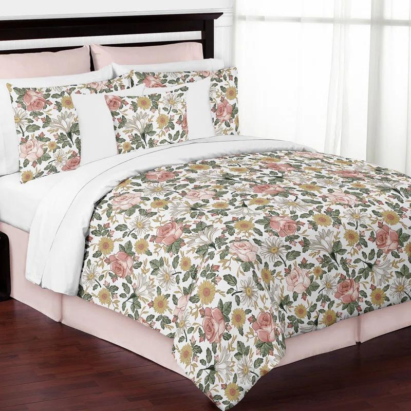 Vintage Floral Comforter Set