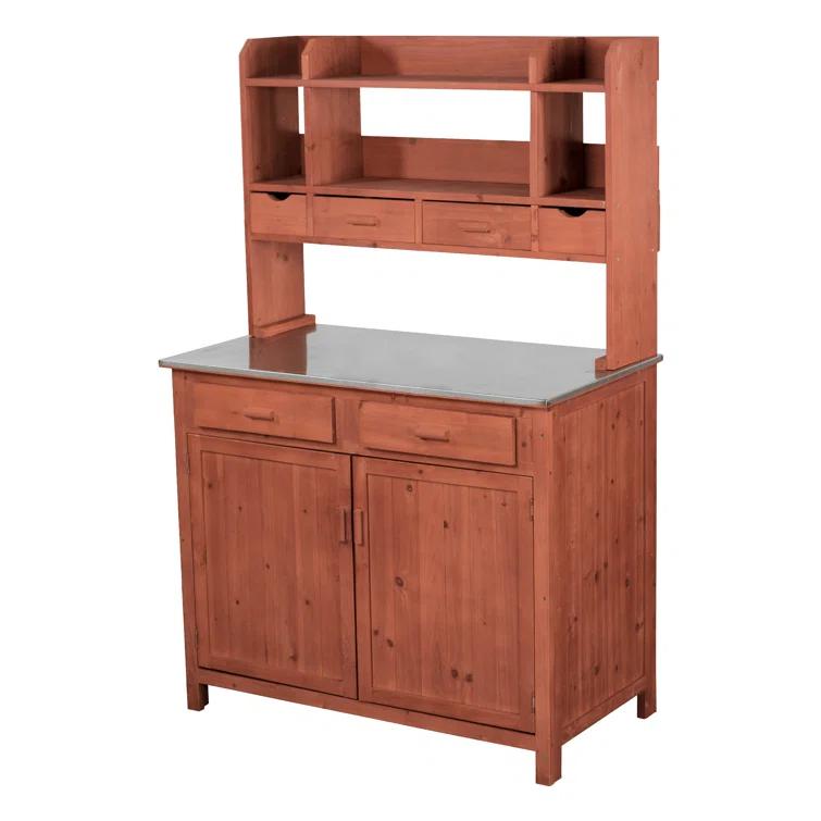 Leisure Season Outdoor Entertainment 42'' Stainless Steel Freestanding Drawers