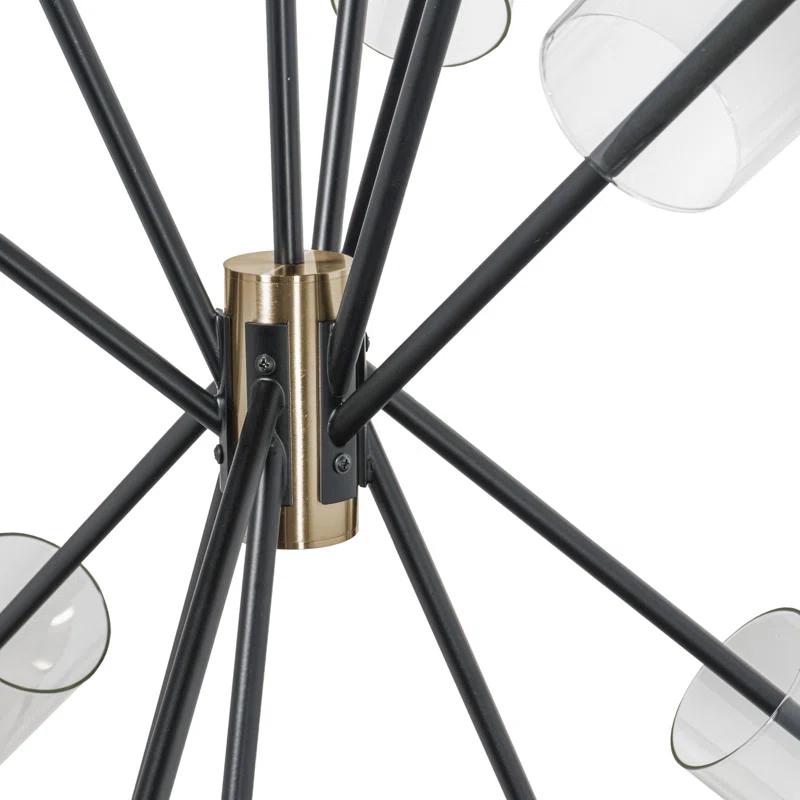 Eliana 6 - Light Dimmable Sputnik Modern Linear Chandelier