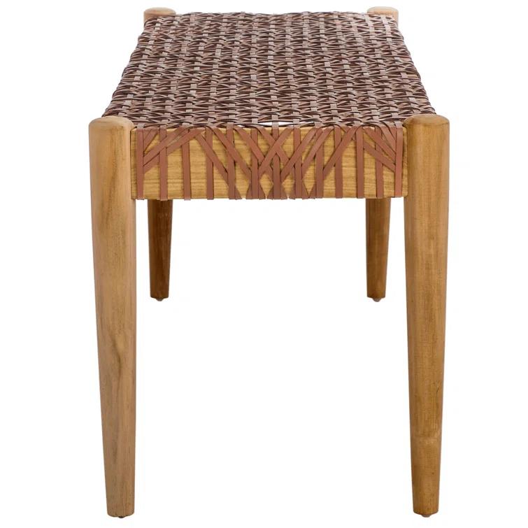 Kazbah 47" Genuine Leather Bench