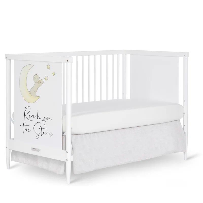 Dream On Me Moon Bear Reaching for the Stars 4-in-1 Convertible Crib