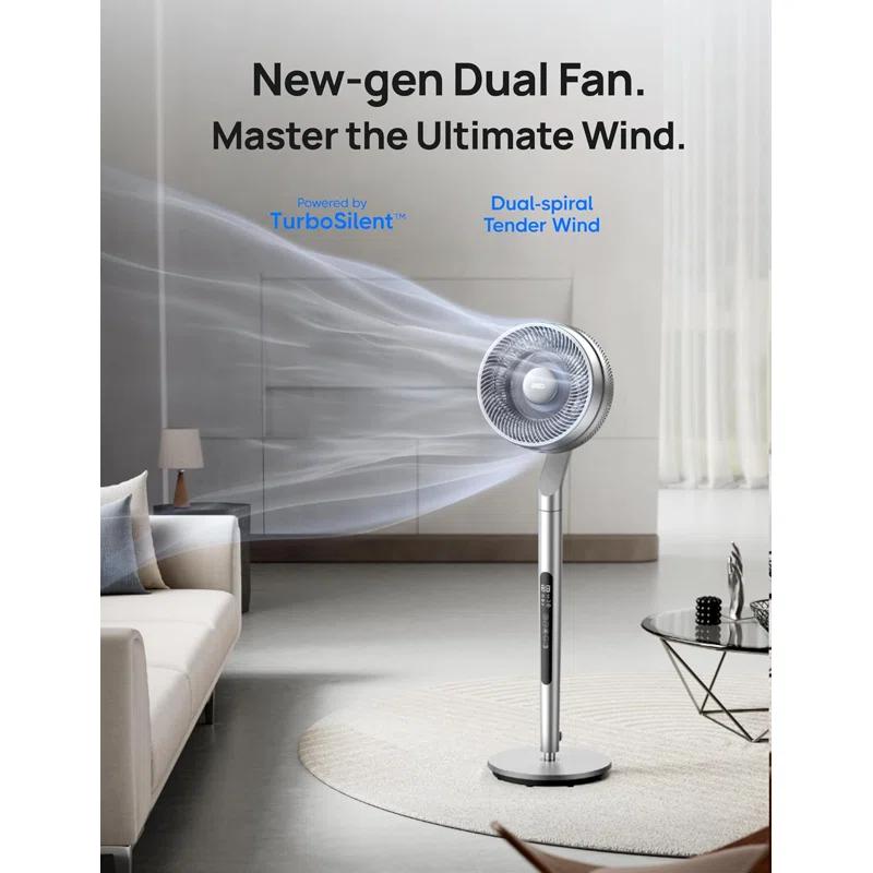 G & R PLUMBING ENTERPRISES, INC. Pedestal Fan with Smart Control, 40-44" Adjustable Height, DC Quiet Fans for Bedroom