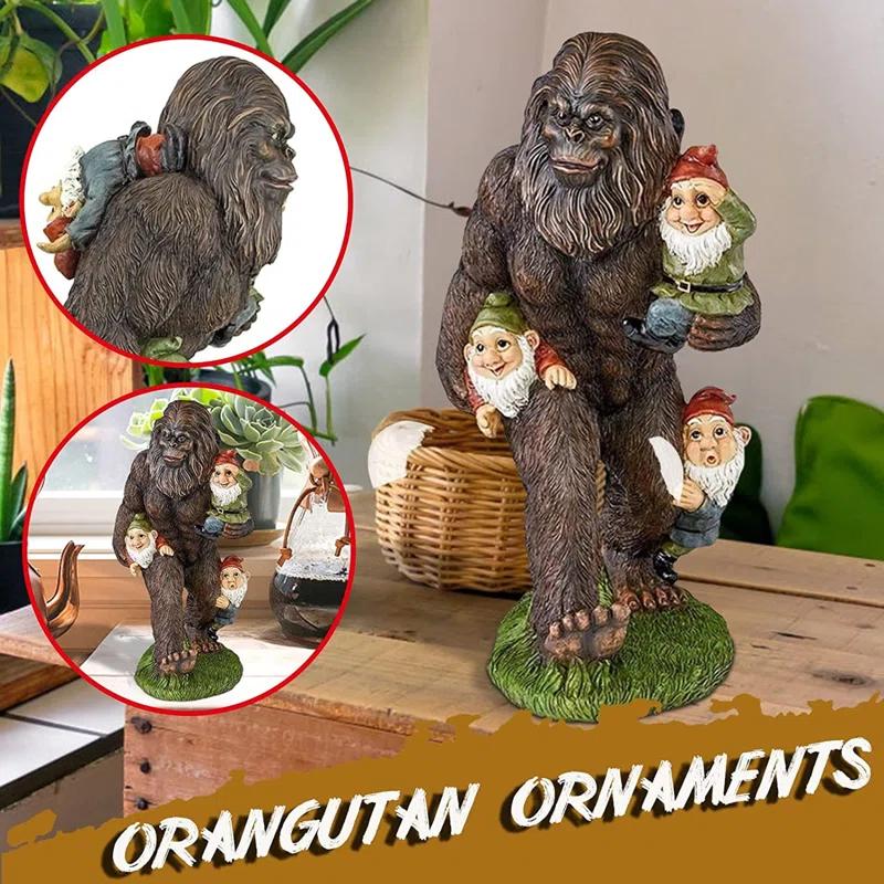 Schlepping the Garden Gnomes Bigfoot Statue