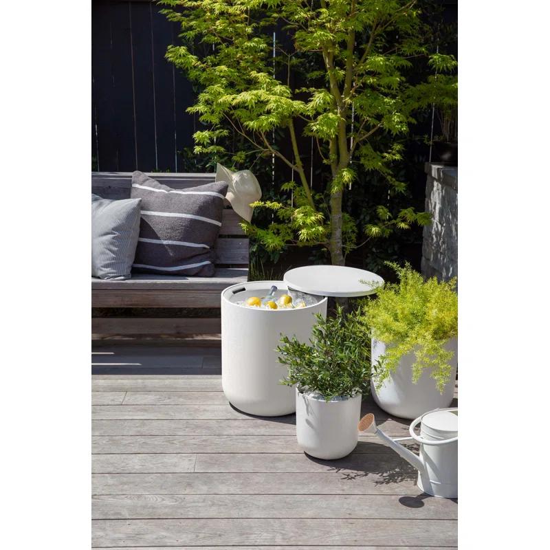 Veradek Kona Round Plastic Outdoor Side Table
