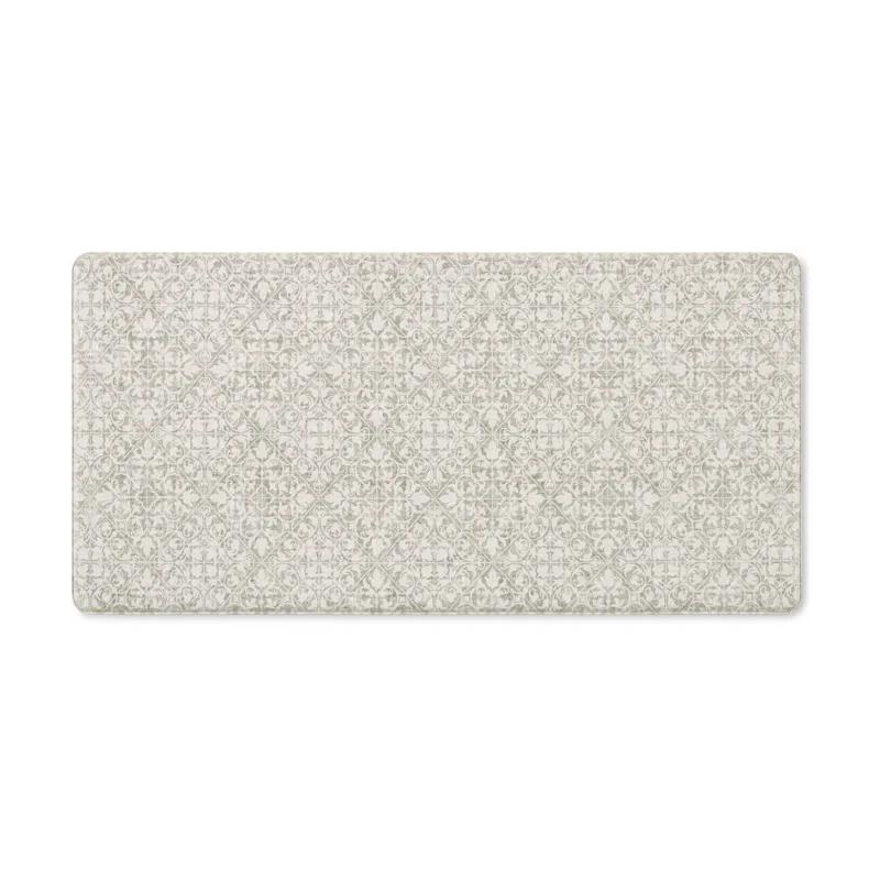 Town & Country Living TOWN & COUNTRY BASICS Comfort Plus Non-Slip Backing Vintage Medallion Tile Anti Fatigue Comfort Mat