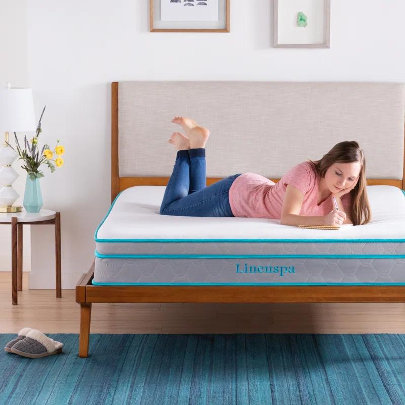 Linenspa Essentials Linenspa Essentials 10 In. Medium Gel Memory Foam Hybrid Mattress