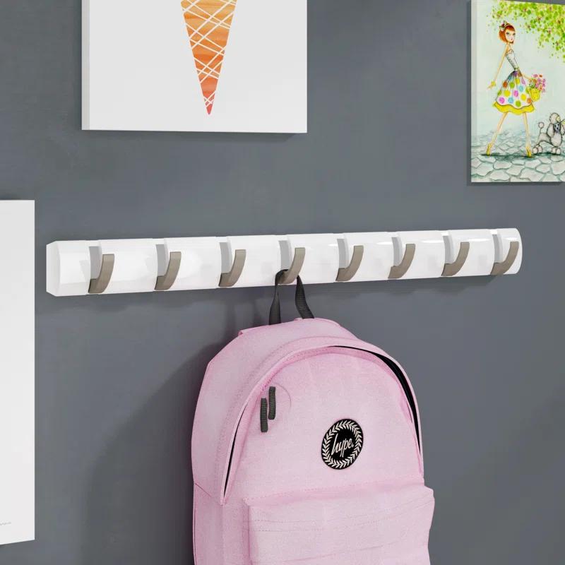 Flip 8 - Hook Solid Wood Coat Rack