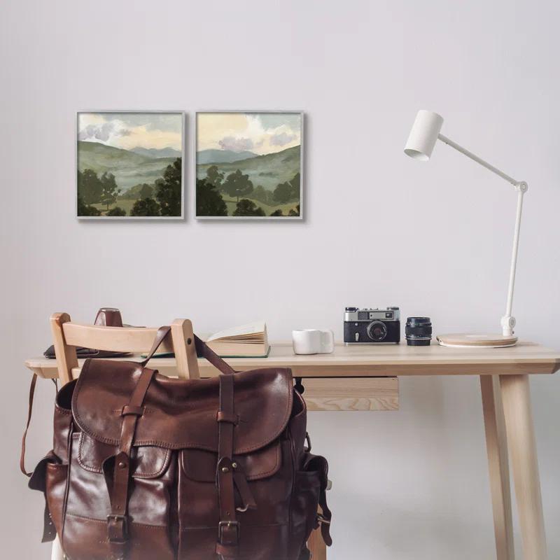 Stupell Industries A2-597-Giclee " Rural Hills " by Victoria Barnes 2 - Pieces Painting Print