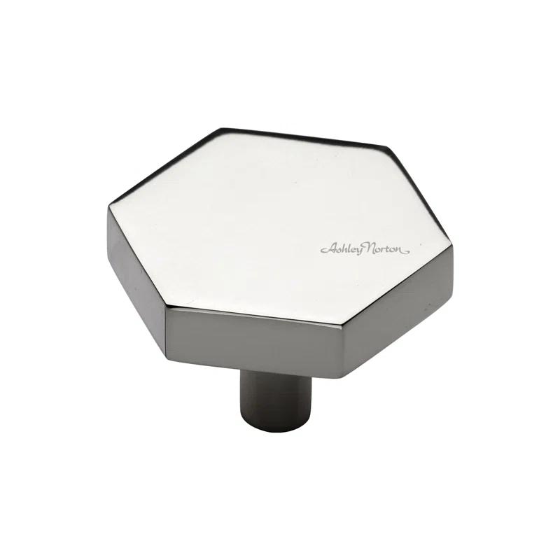 Ashley Norton Oversized Hex 1 3/4" Length Geometric Knob