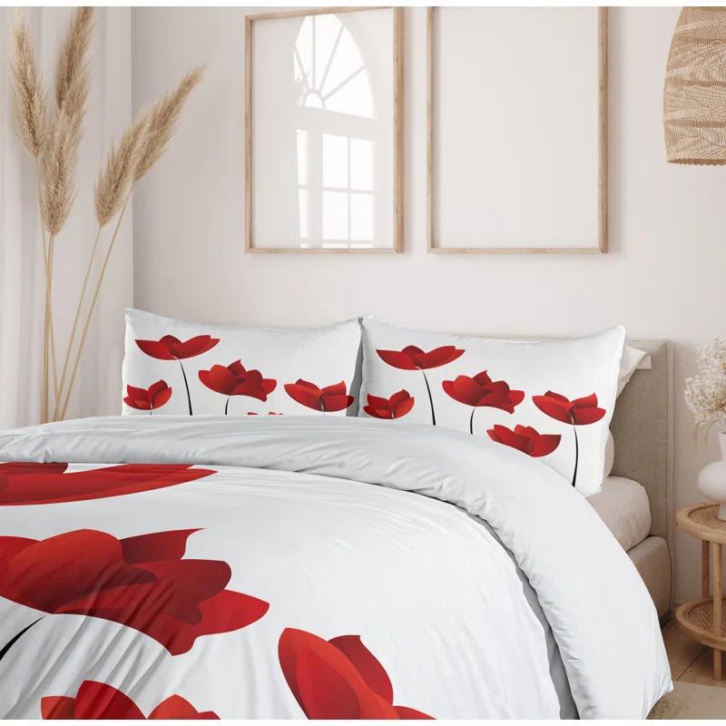 Floral Traditional Floral Duvet Cover Set