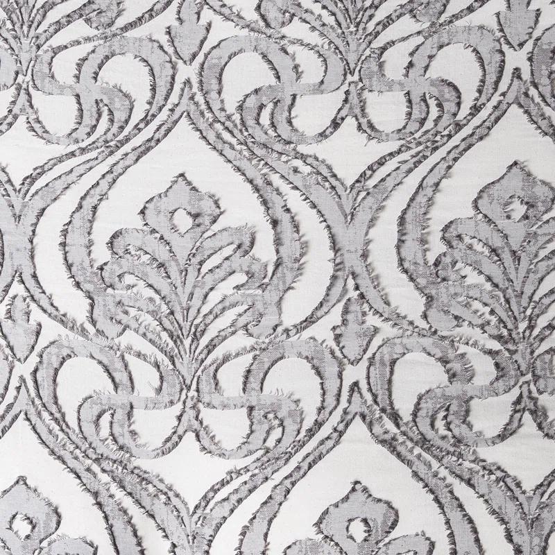 HiEnd Accents Nicole Gray Damask Pattern Cotton Classic Chic Casual Duvet Cover Set