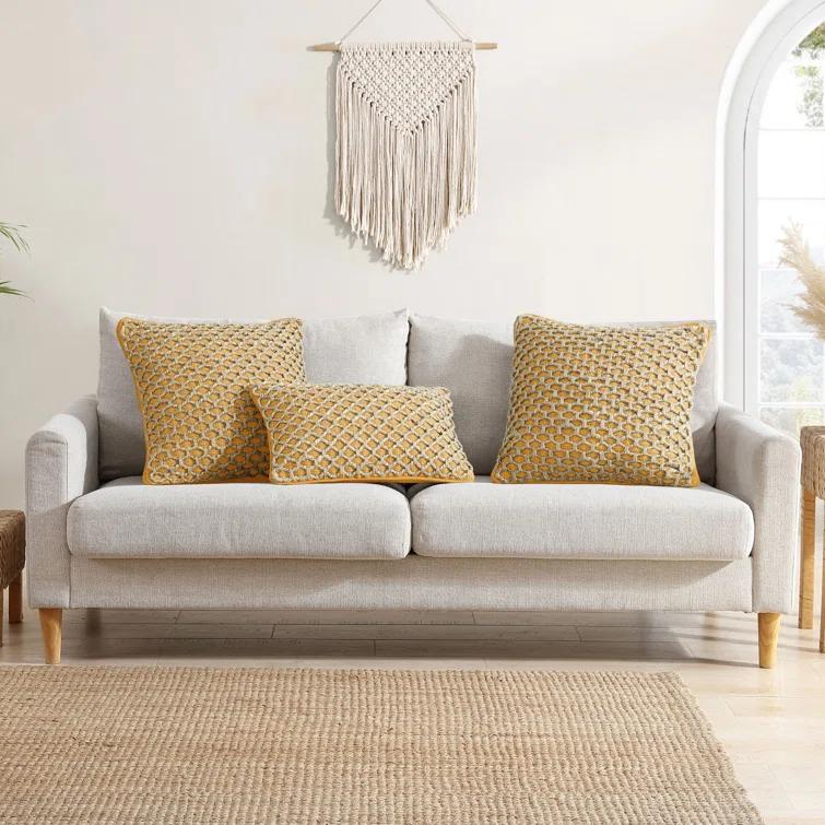 Boho Living Boho Living Jada Decorative Pillow Collection Living Cotton Blend Square Throw Pillow Cover (Set of 2)