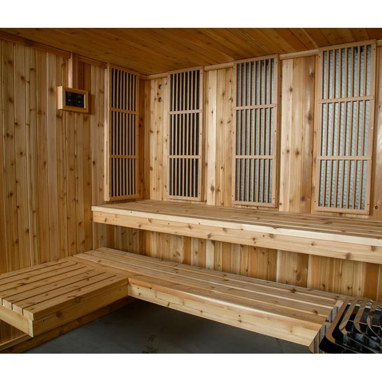 Almost Heaven Saunas Almost Heaven Saunas Bridgeport 6 - Person Traditional Steam Sauna in Cedar