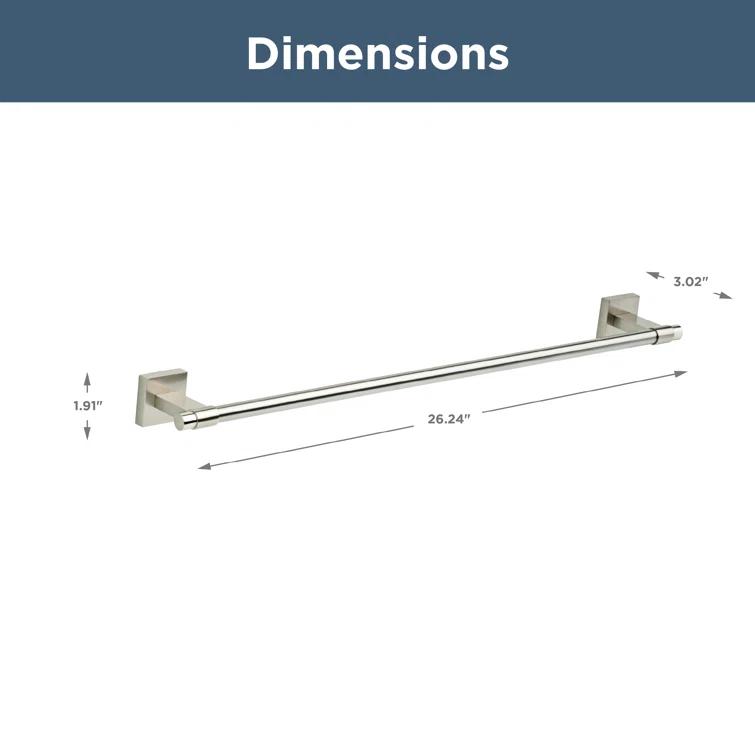 Franklin Brass Maxted 24" Wall Mounted Towel Bar MAX24-SN