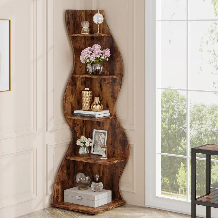 Millwood Pines Arhab Corner Bookcase