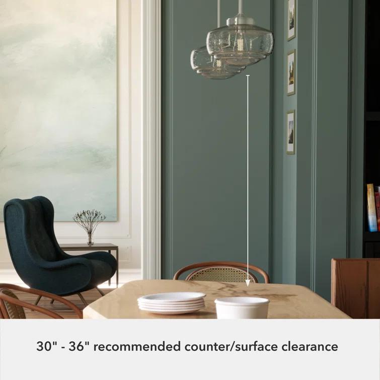 Hunter Fan Saddle Creek 1 - Light Single Schoolhouse Pendant with Glass