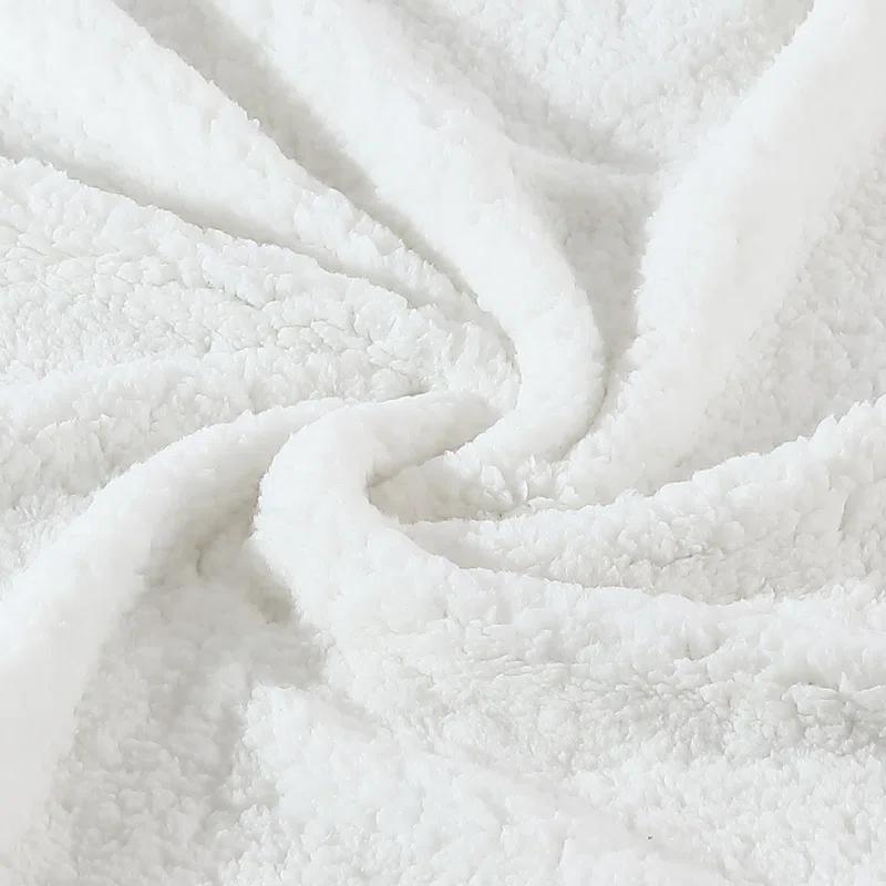 Eddie Bauer Eddie Bauer Printed Plush Fleece/Sherpa Oversized Throw Blanket