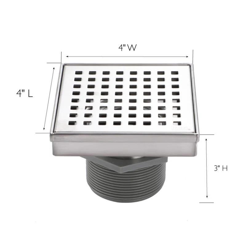 Design House 542852-SS Grid Shower Drain