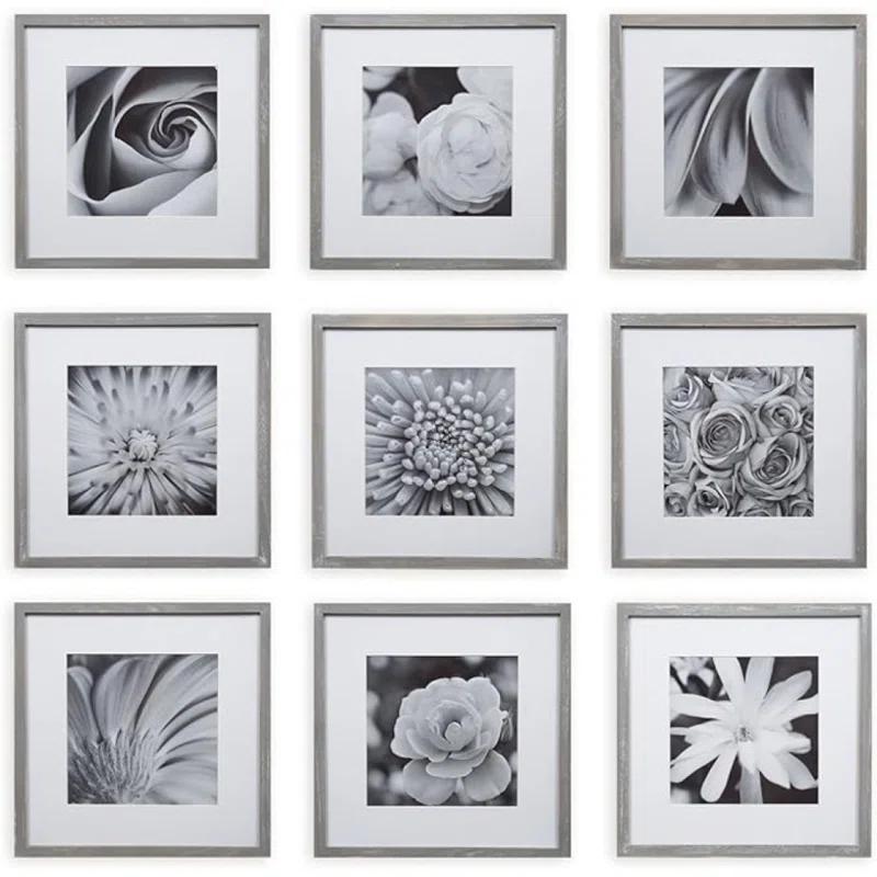Gallery Perfect Gallery Perfect 12" x 12" Wall Mount Matted Picture Frame - (Set of 9)