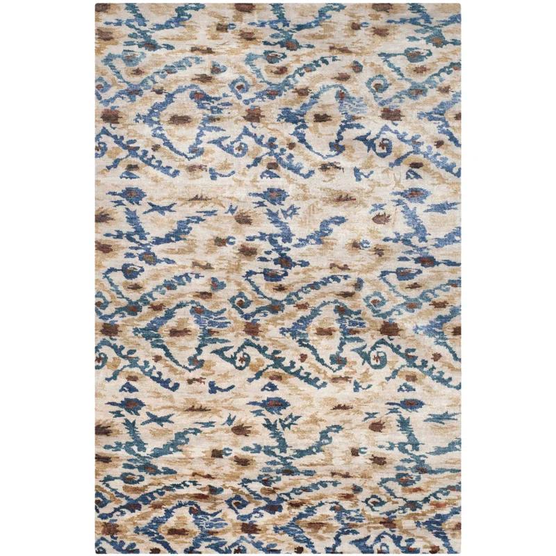 Safavieh Luxor Hand Knotted Banana Silk Abstract Rug