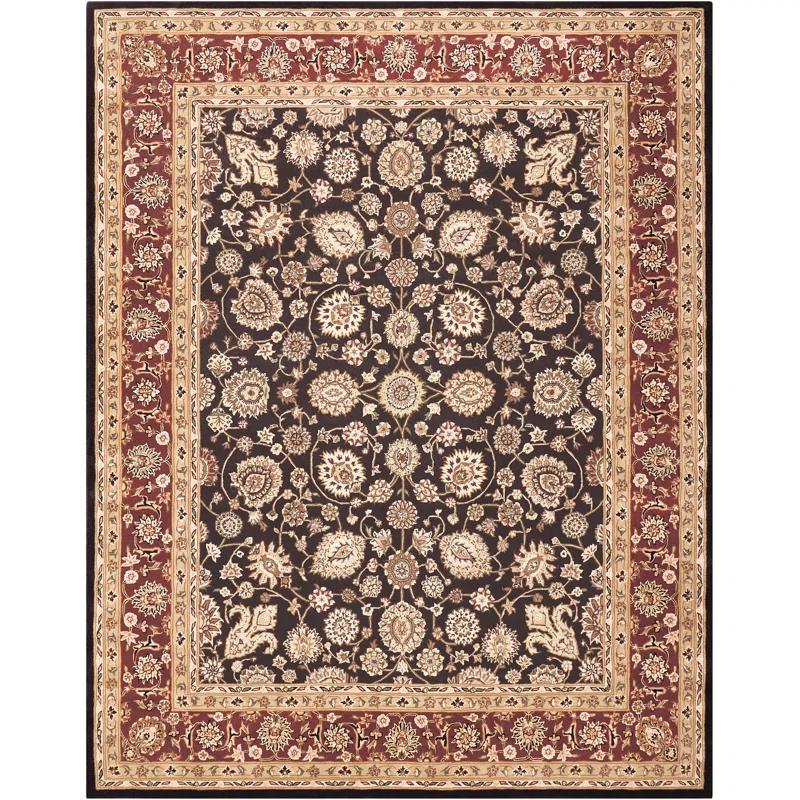 Charlton Home® 2000 7'9" X 9'9" Black Traditional Indoor Rug