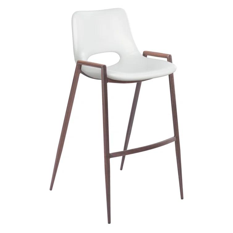 Zuo Hospitality Upholstered Counter Stool with Metal Frame
