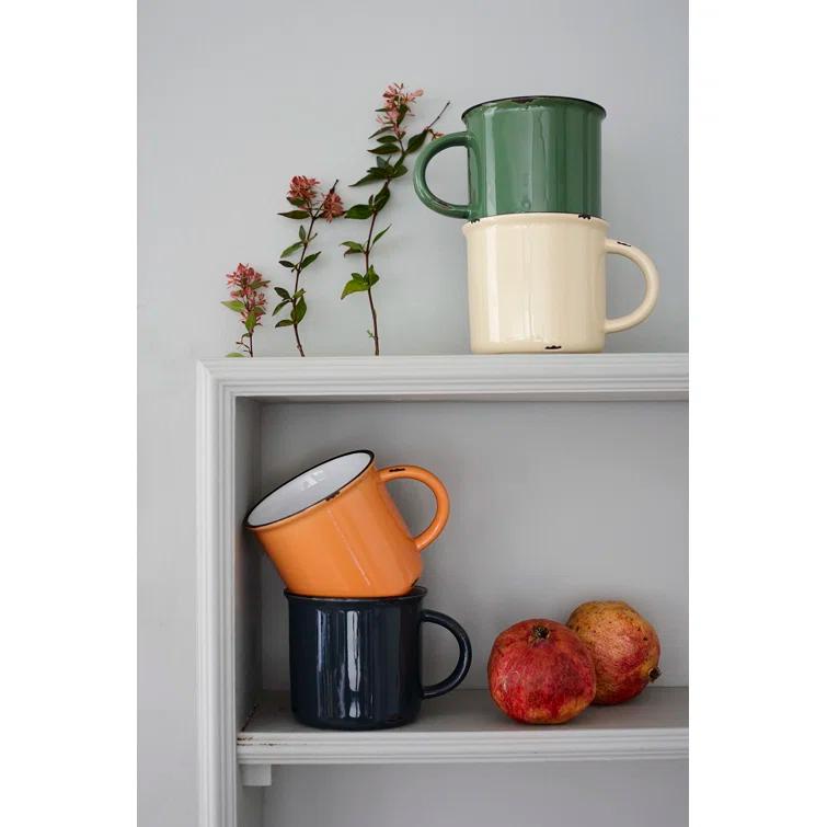 Canvas Home Tinware Stoneware Coffee Mug 16oz (Set of 4)